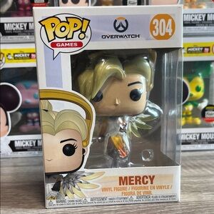 Funko Pop Games Overwatch Mercy Vinyl Figure - Blonde and Orange